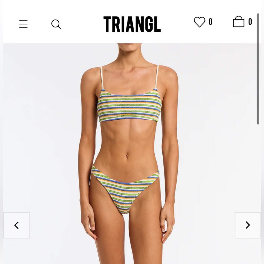 Striped Multicolor Bikini Set